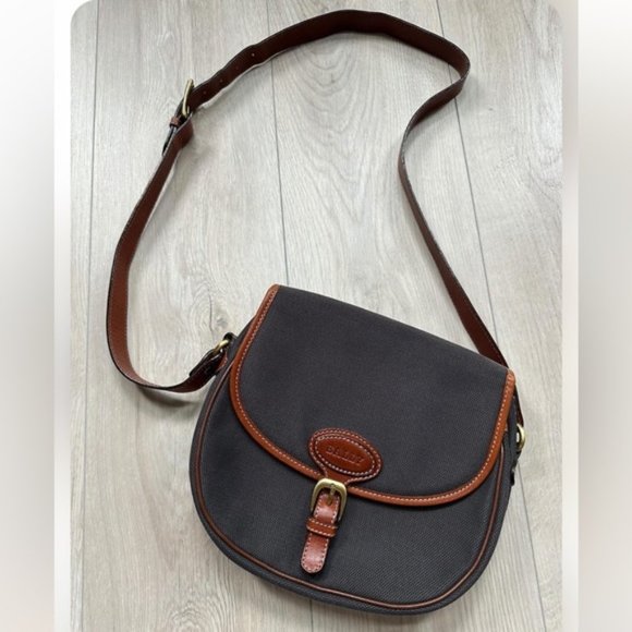 BALLY  Vintage Canvas & Leather Messenger Bag - Picture 1 of 13